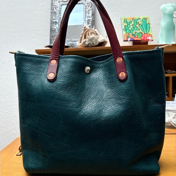 Dark Teal Bulldog Mini Travel Tote by KMM - Picture 9 of 15